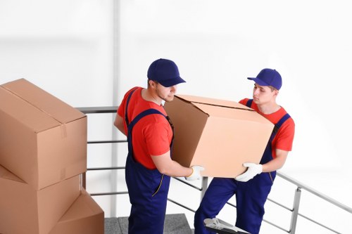 Local removals team planning a move in Battersea with packing and loading preparations