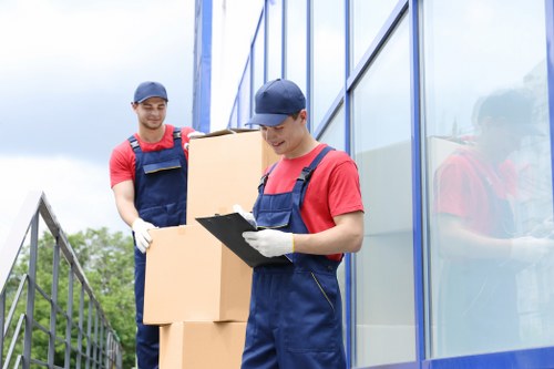 Packing boxes and protective wrapping for a Battersea home or office move