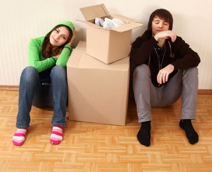 Packing and loading furniture for a Battersea home move