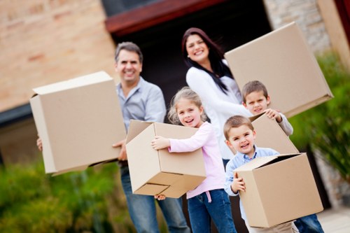 Reusable furniture and sorted materials prepared for recycling in Battersea